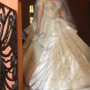 Elegant White Wedding Gown